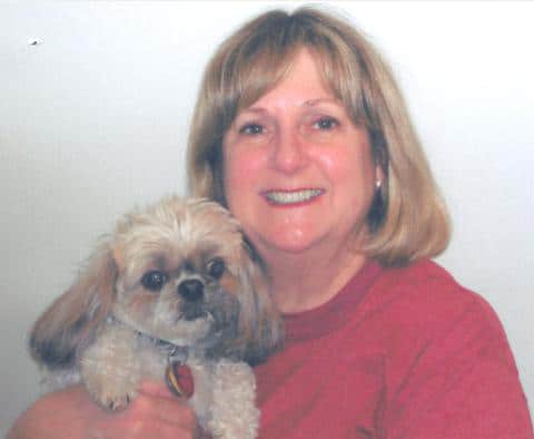 Mary Pecoul and her shih tzu Dixie