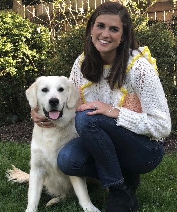 Bridgette Gottwald and therapy dog Sully