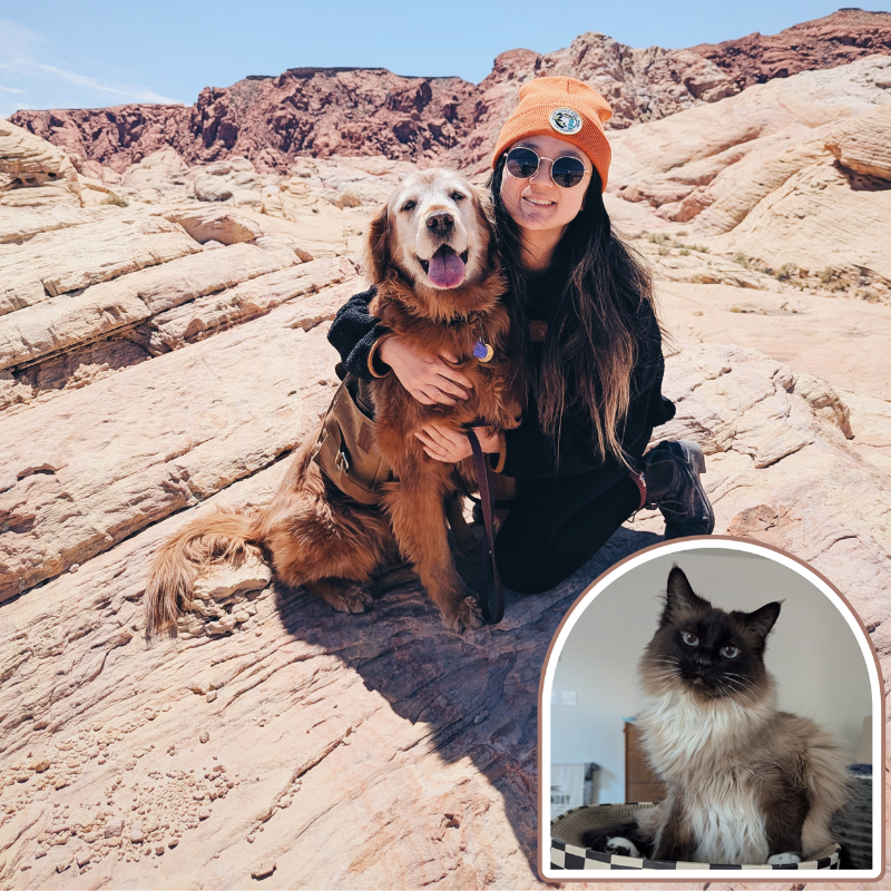 Angela Ying with Indy & Perrie