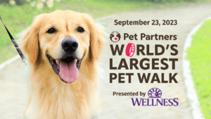 World's Largest Pet Walk banner.