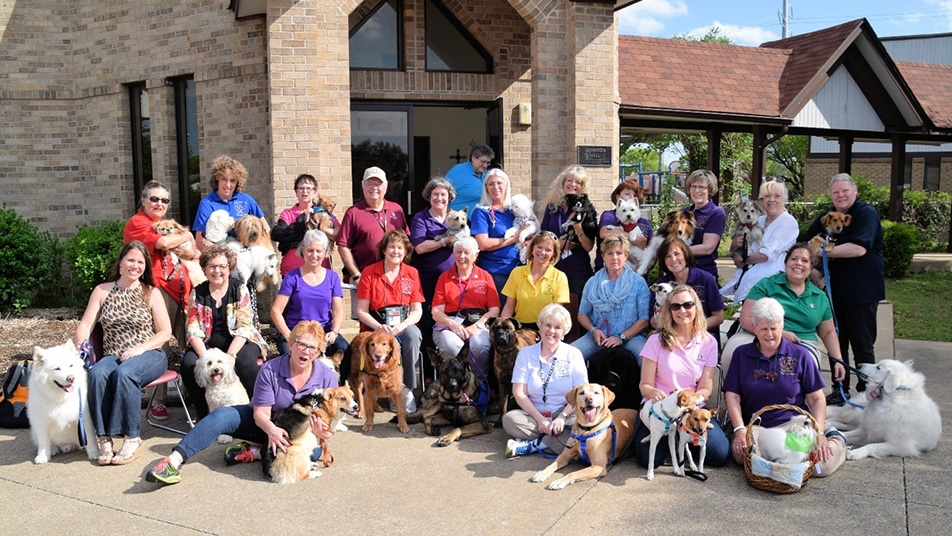 Pet Partners of Greater Dallas during the World's Largest Pet Walk.
