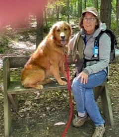 Pet Partners therapy team DeAnn McAllan and her dog Lyra.