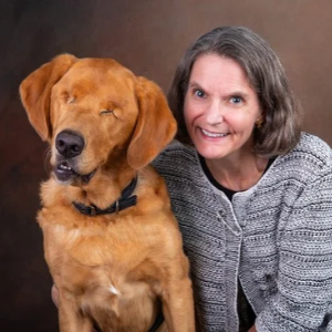 Laura Poleshuck, PhD, OTD, C-AAIS, CPDT-KA with Tilly